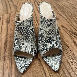 Pretty little thing snake skin heels - Size 8